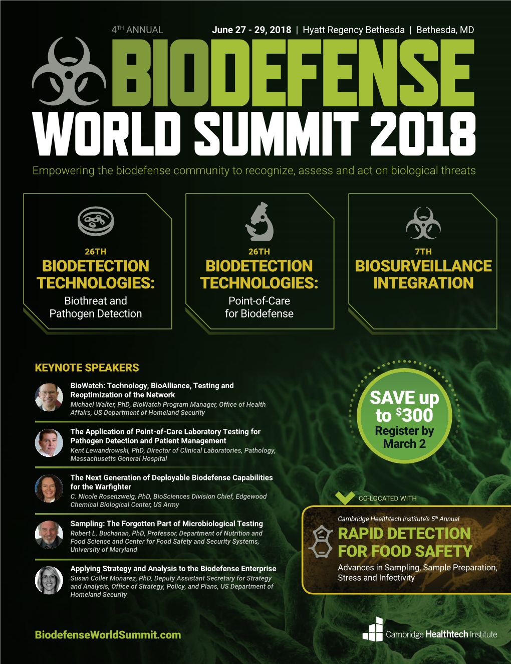 2018 Biodefense World Summit Brochure