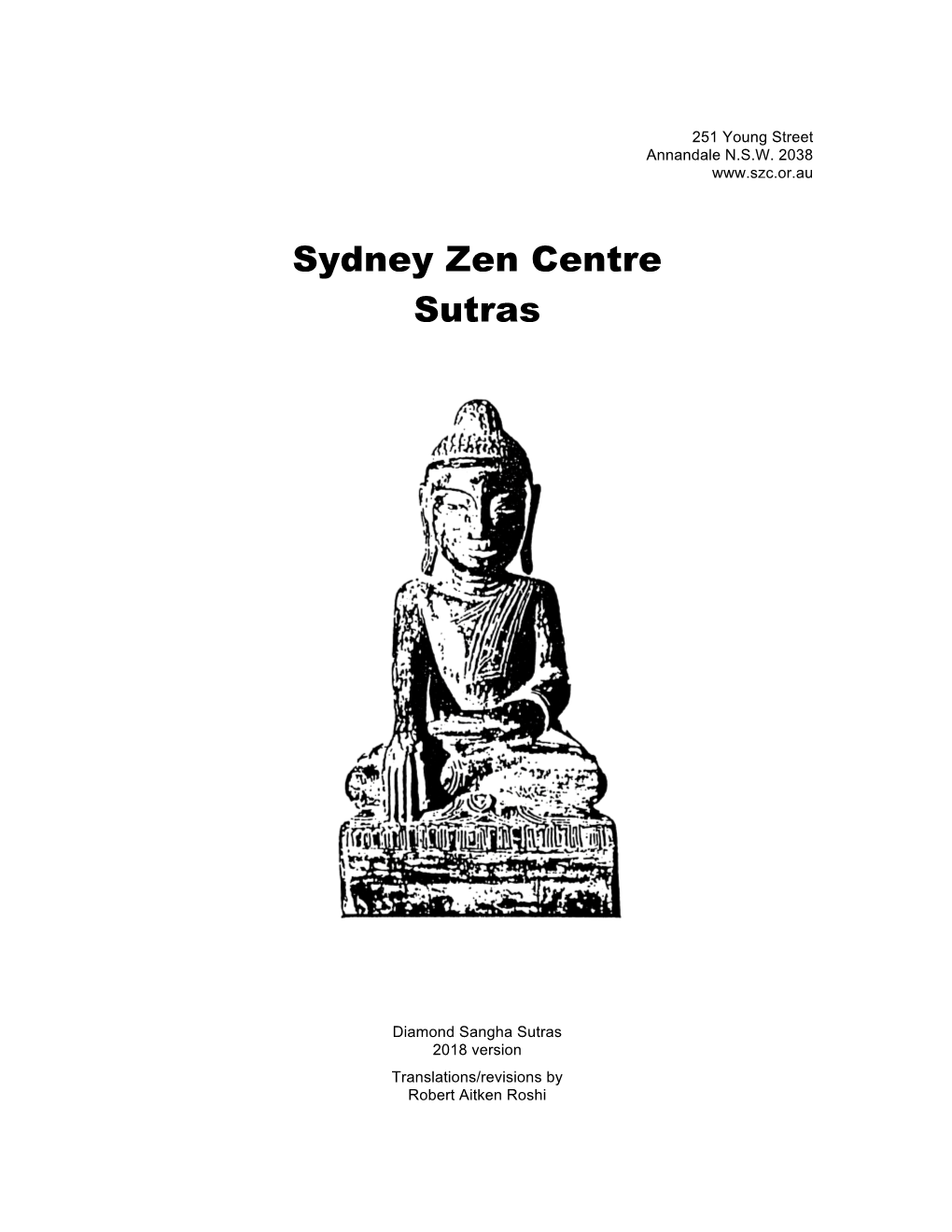 Sydney Zen Centre Sutras