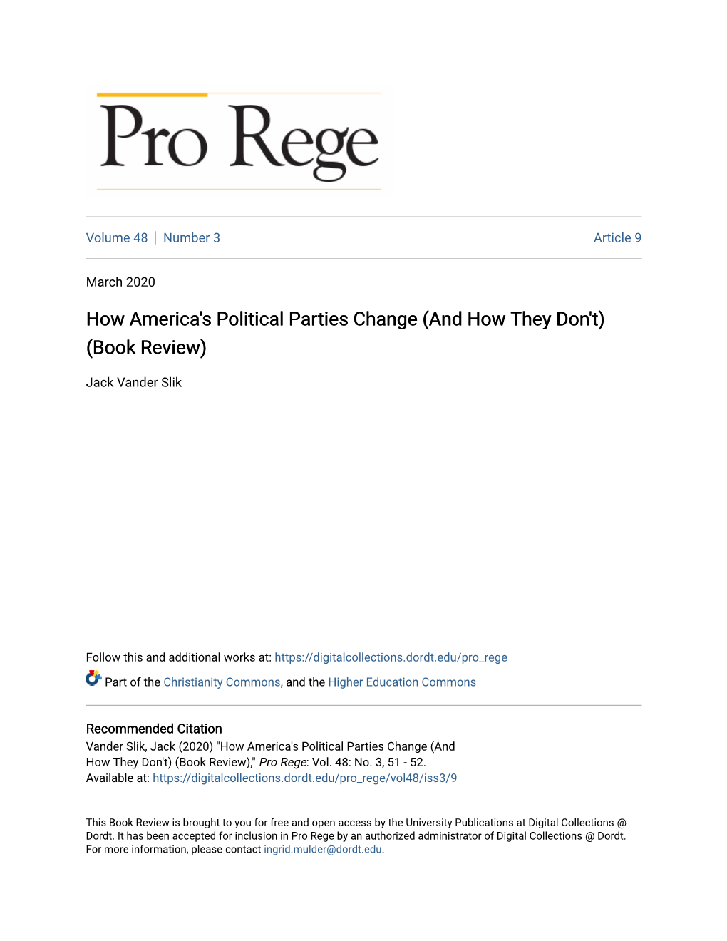 How America's Political Parties Change (And How They Don't) (Book Review)