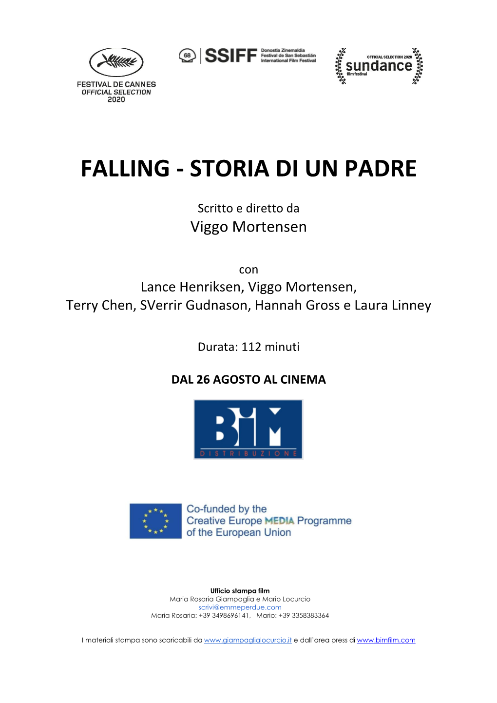 Falling - Storia Di Un Padre