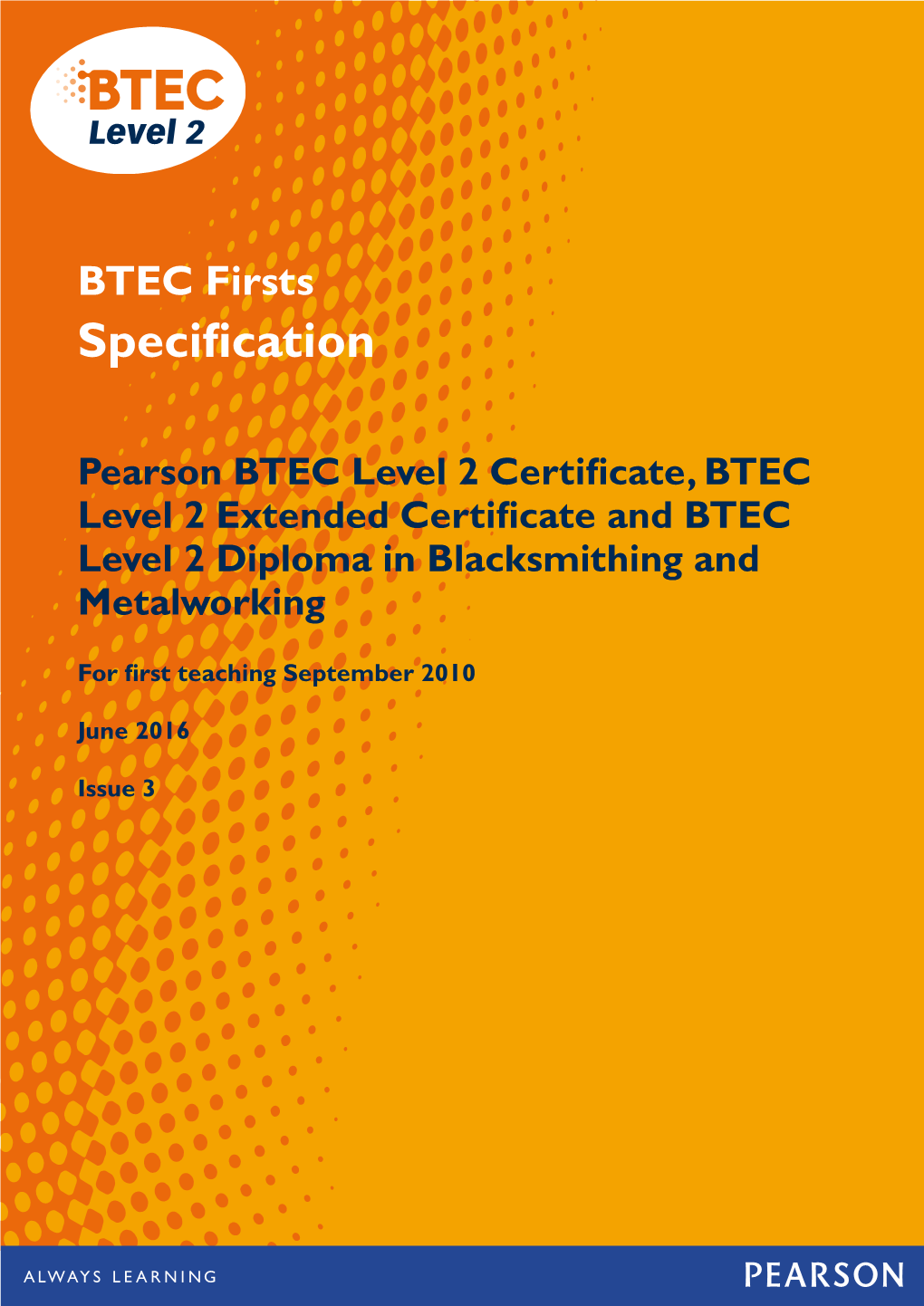 BTEC Firsts Specification