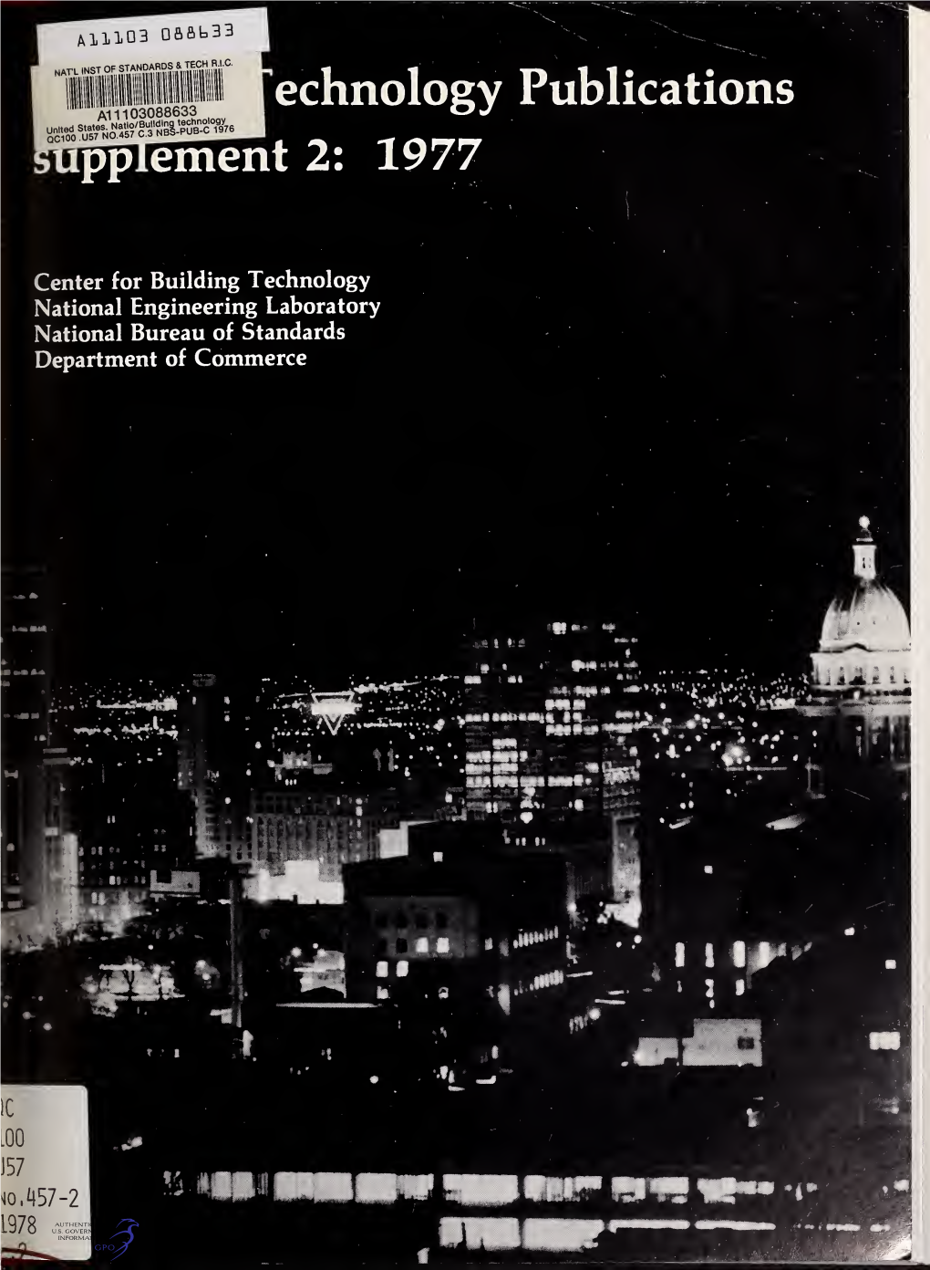 Building Technology Publications, Supplement 2 : 1977