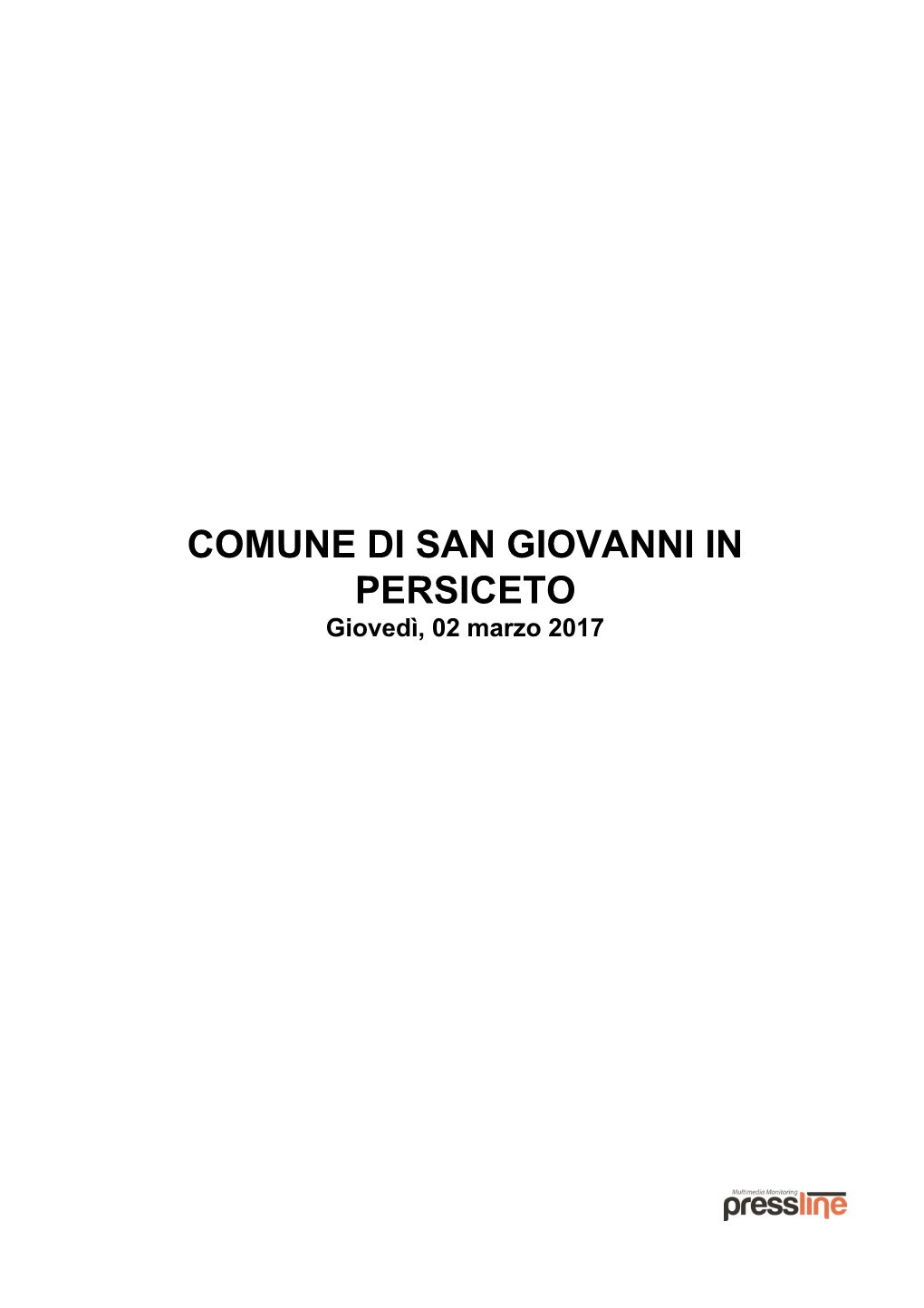 Rassegna Stampa Del 2 Marzo 2017