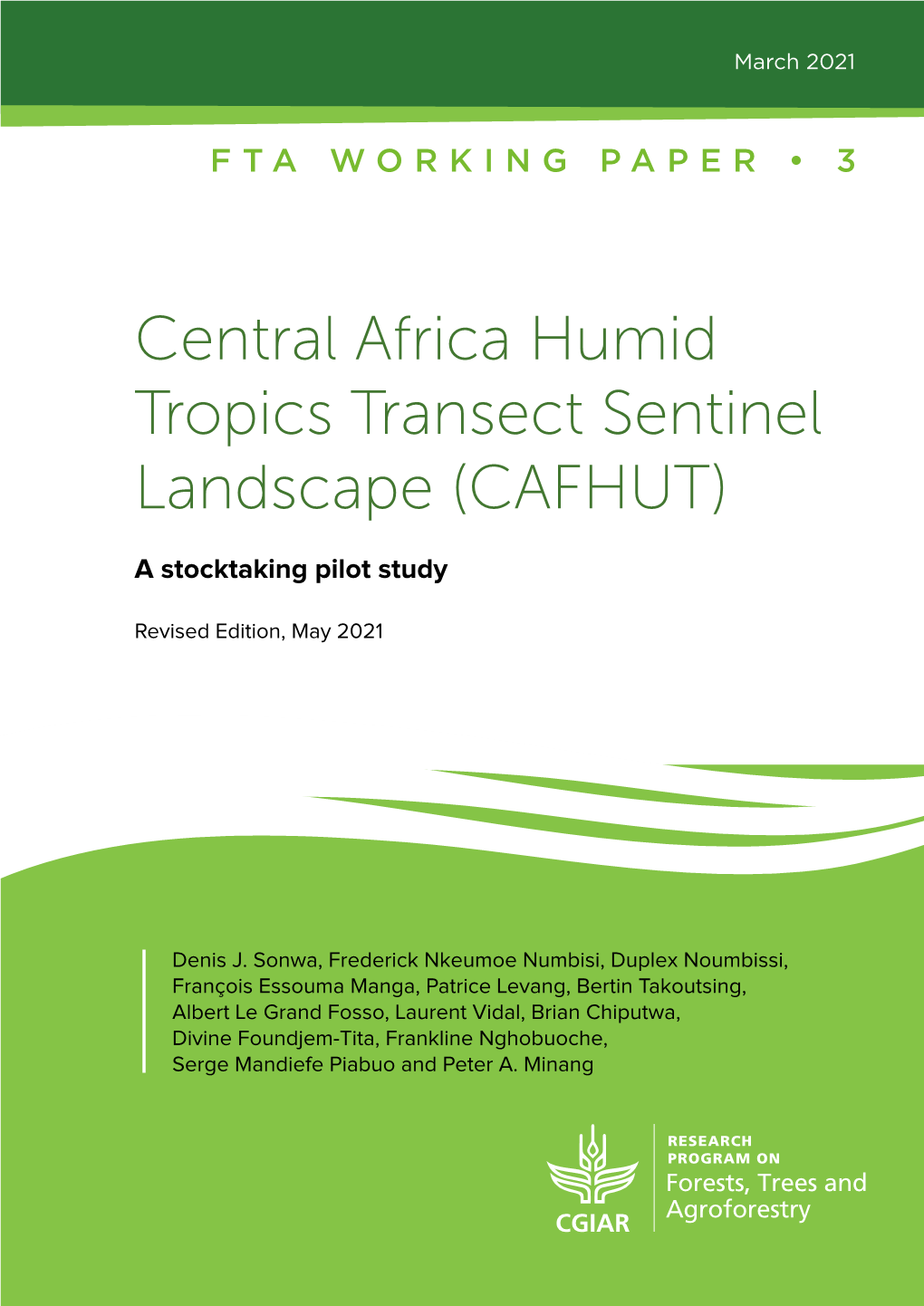 Central Africa Humid Tropics Transect Sentinel Landscape (CAFHUT)