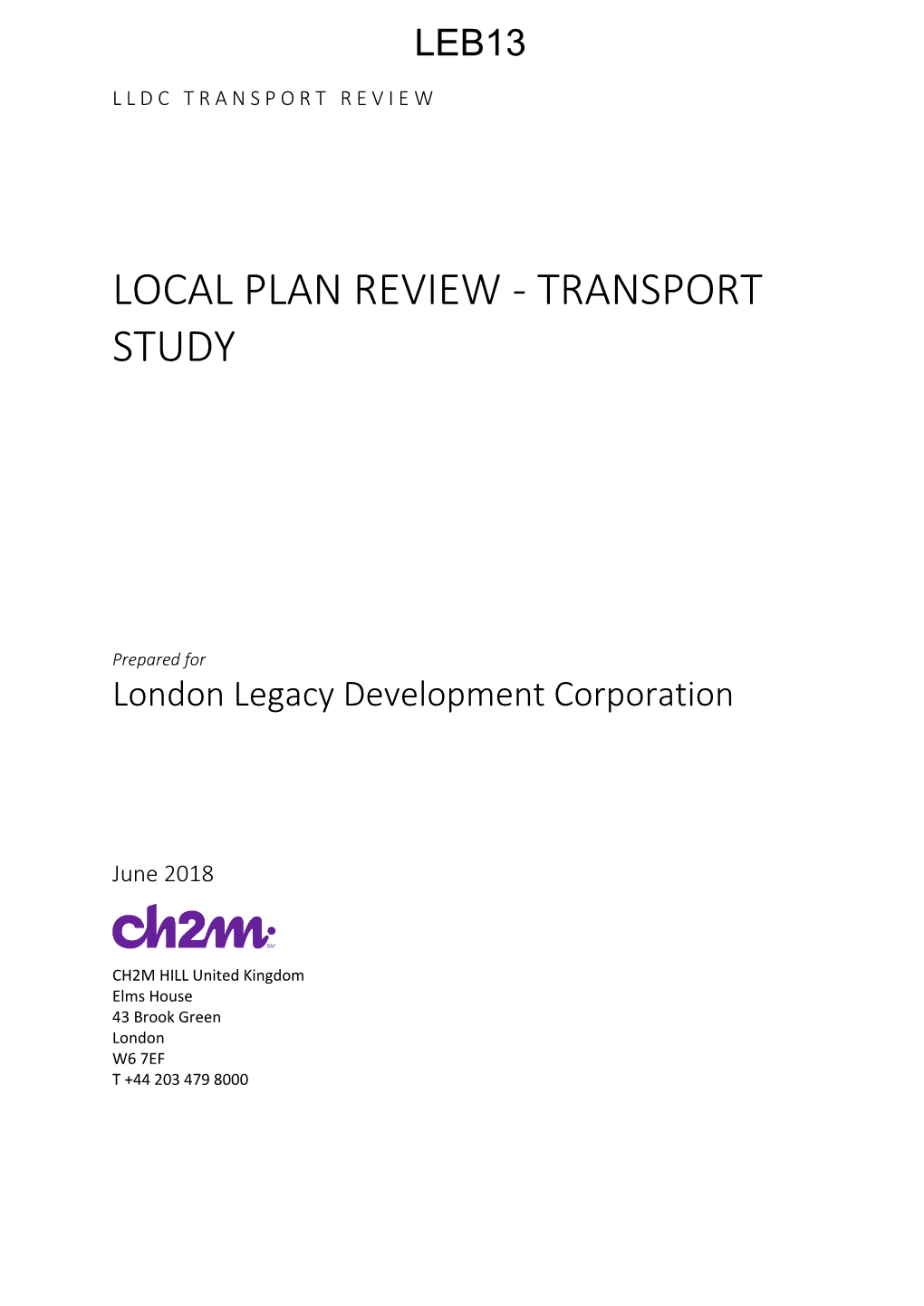 Local Plan Review - Transport Study