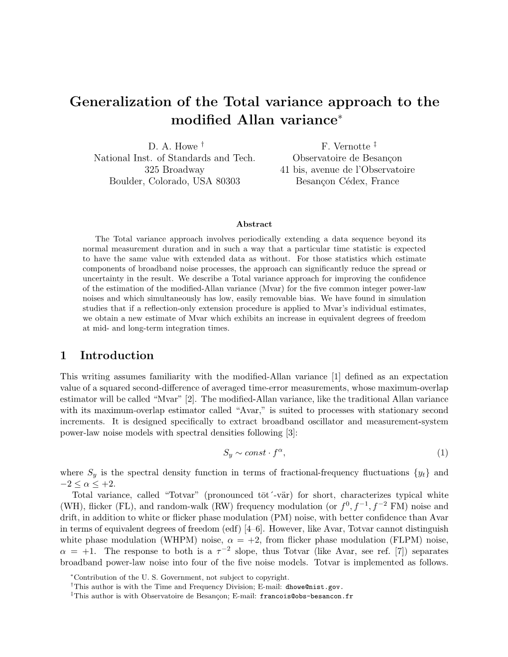 Generalization of the Total Variance Approach to the Modified Allan