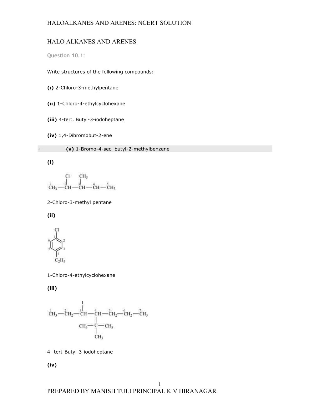 Halo Alkanes and Arenes