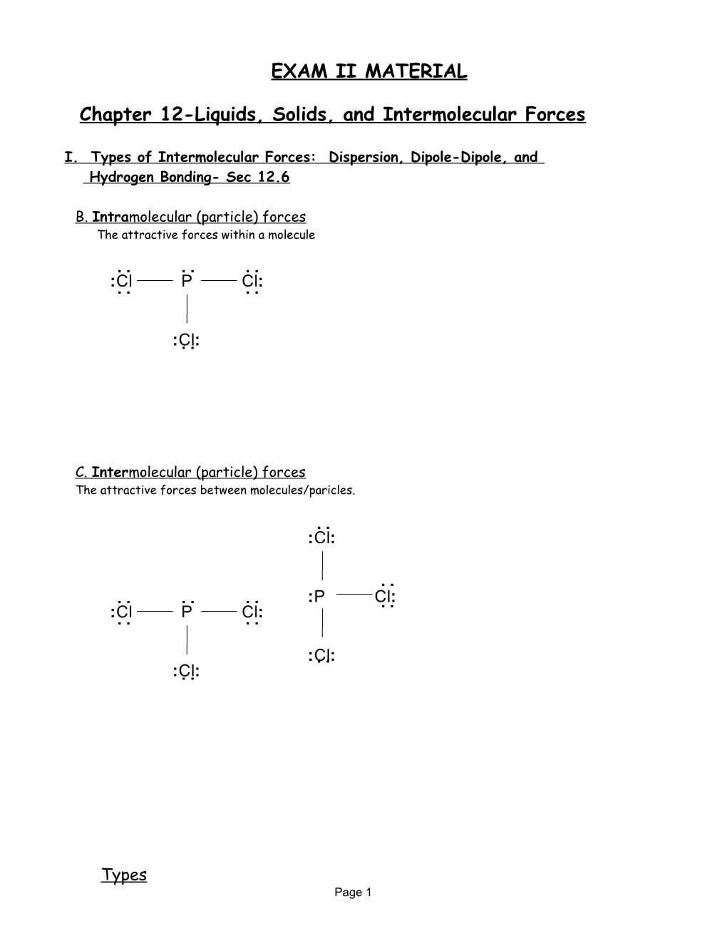 Chapter 12-Liquids, Solids, and Intermolecular Forces