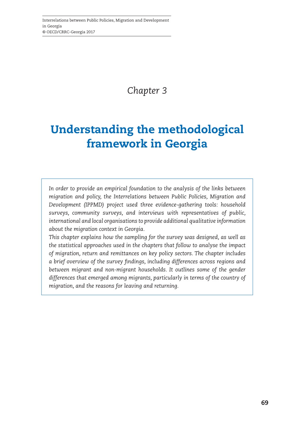 Understanding the Methodological Framework in Georgia