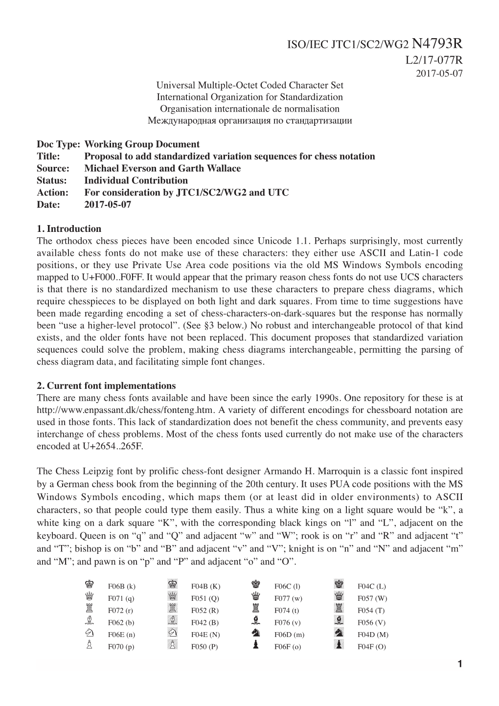 Iso/Iec Jtc1/Sc2/Wg2 N4793r L2/17-077R