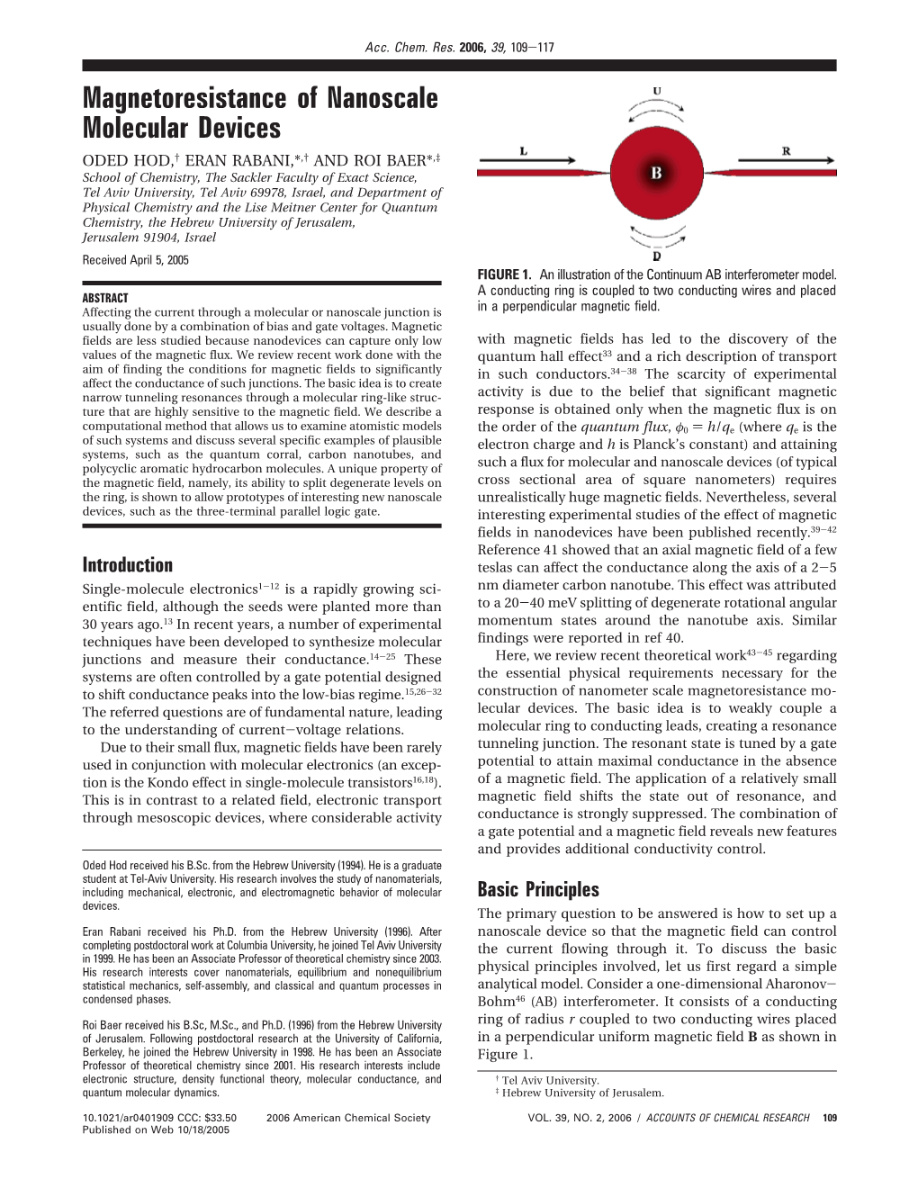 Magnetoresistance of Nanoscale Molecular Devices