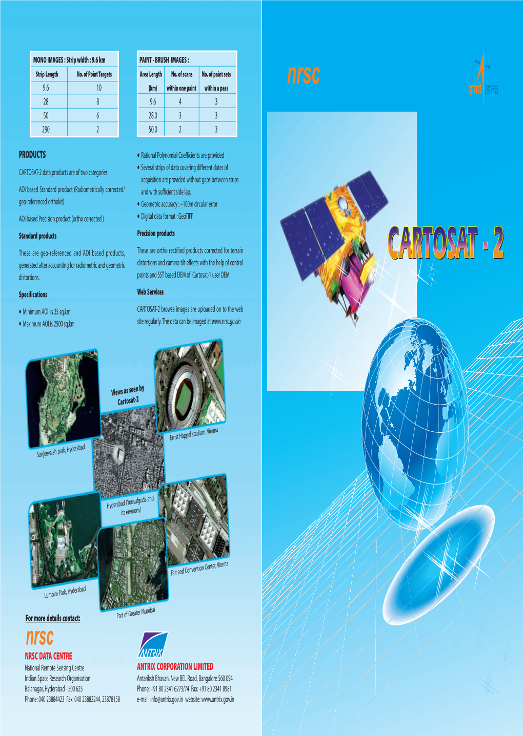 CARTOSAT-2 Data Products Are of Two Categories