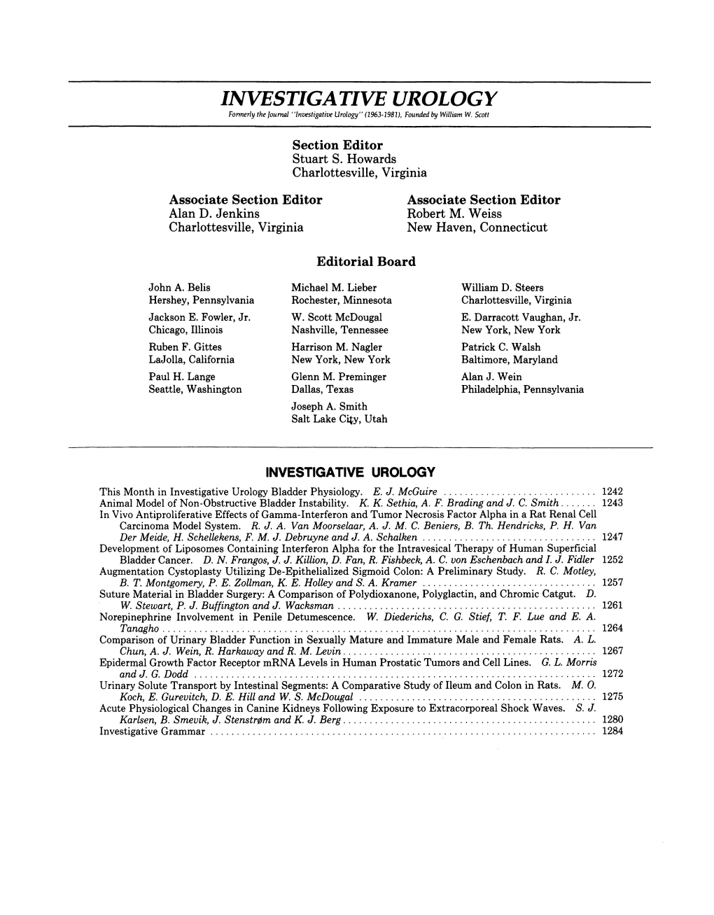 Norepinephrine Involvment in Penile Detumescence