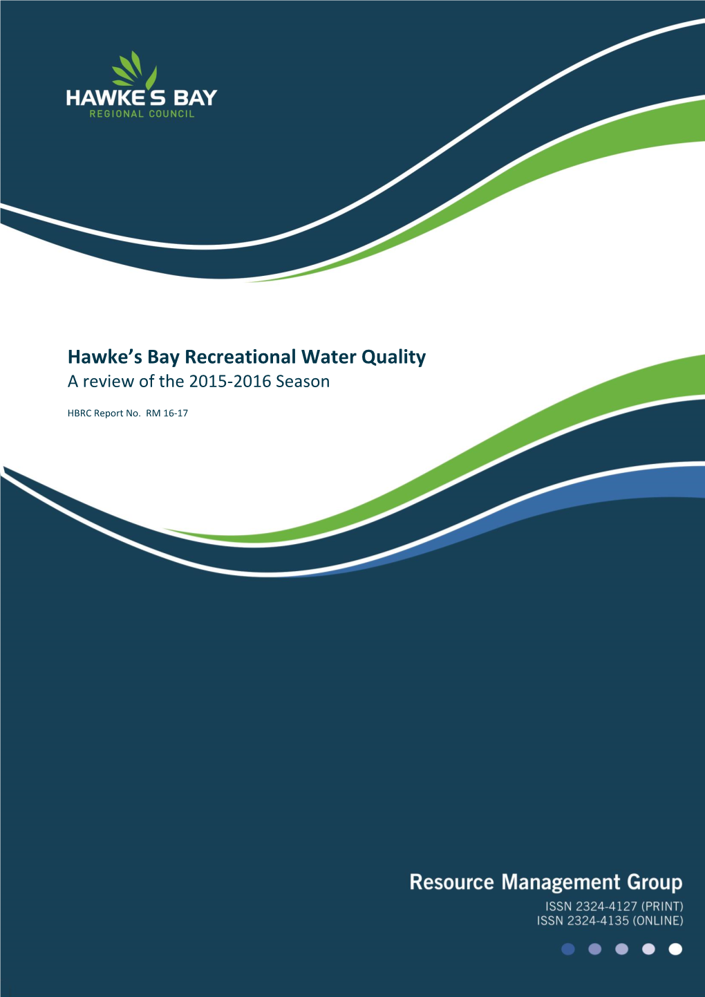 Recreational Water Quality 2015-2016 Season