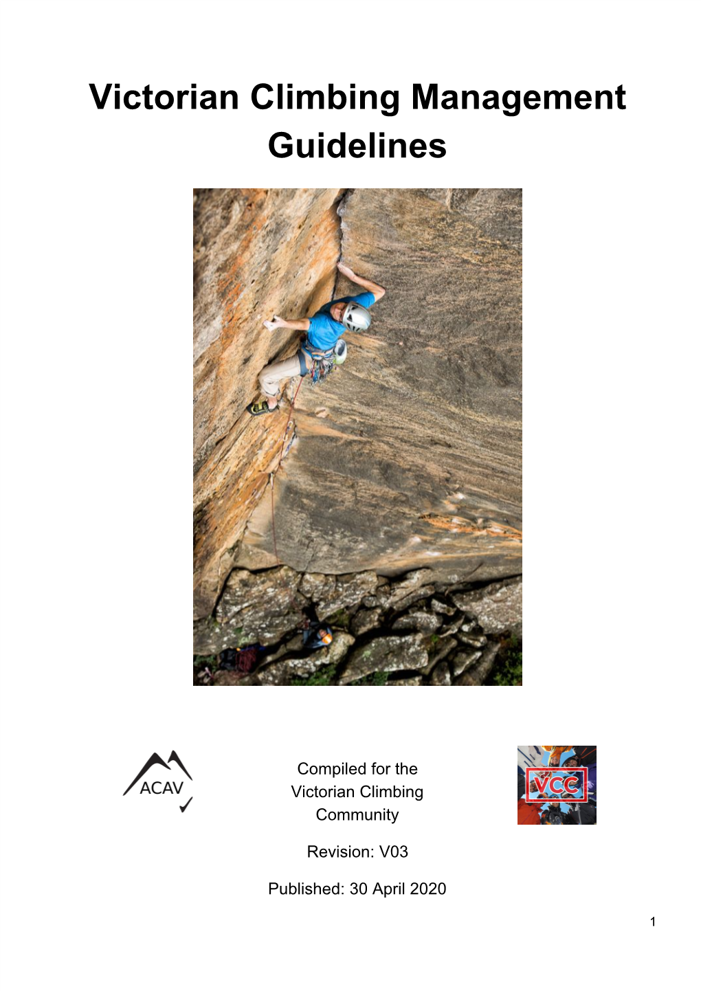 Victorian Climbing Management Guidelines