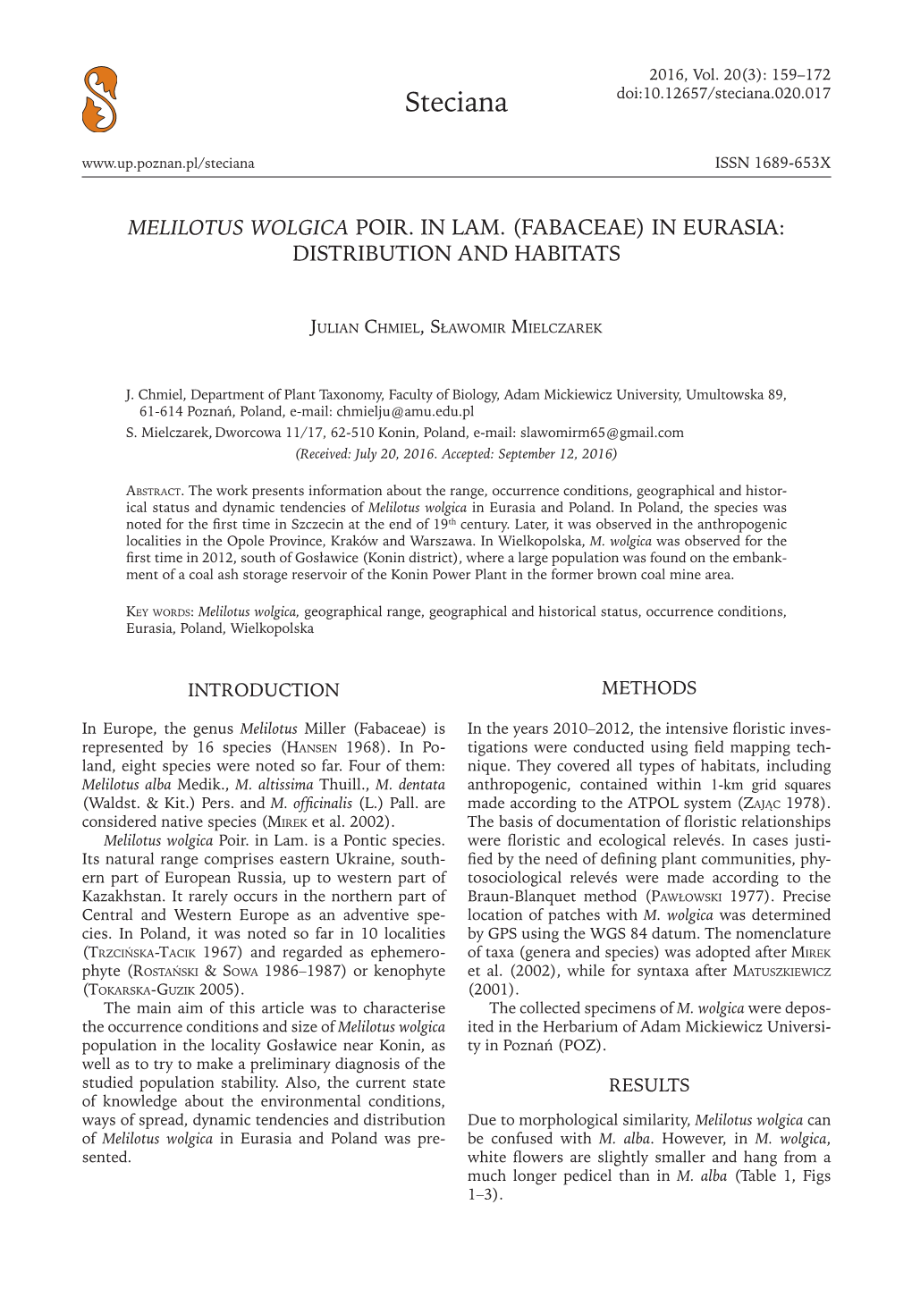 Steciana Doi:10.12657/Steciana.020.017 ISSN 1689-653X