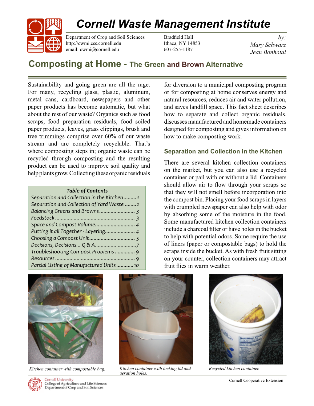 Composting at Home - the Green and Brown Alternative