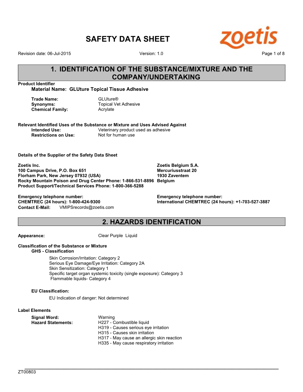 Safety Data Sheet