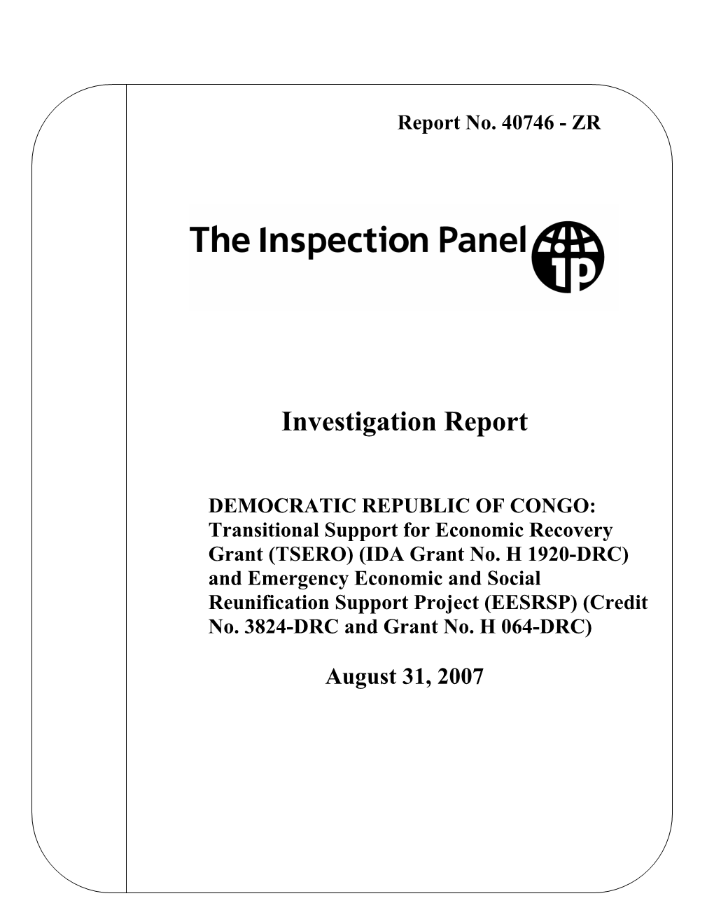 Investigation Report