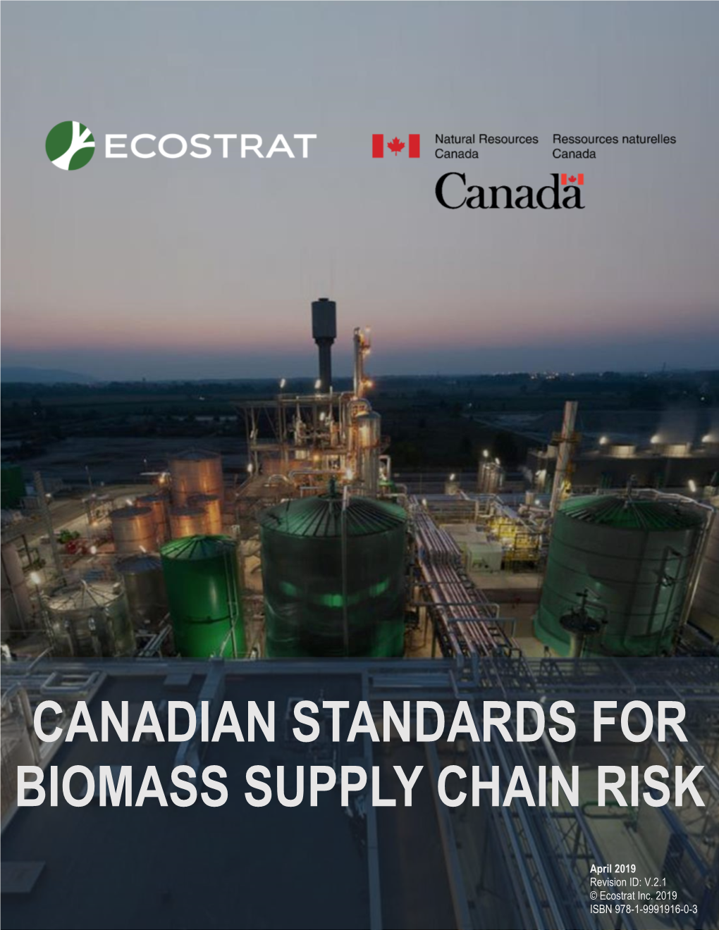 Canadian Standards for Biomass Supply Chain Risk