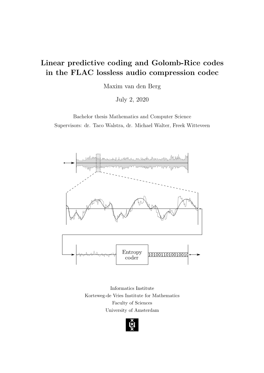 Linear Predictive Coding and Golomb-Rice Codes in the FLAC Lossless Audio Compression Codec