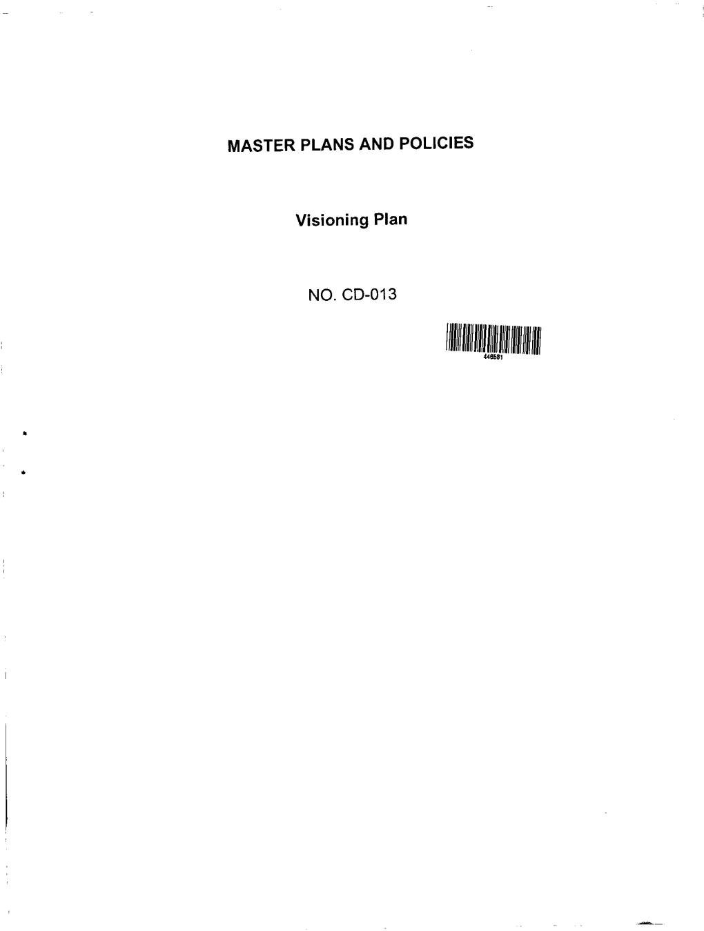 Master Plans and Policies