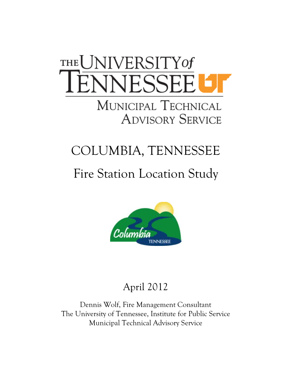 Columbia, Tennessee, Fire Station Location Study