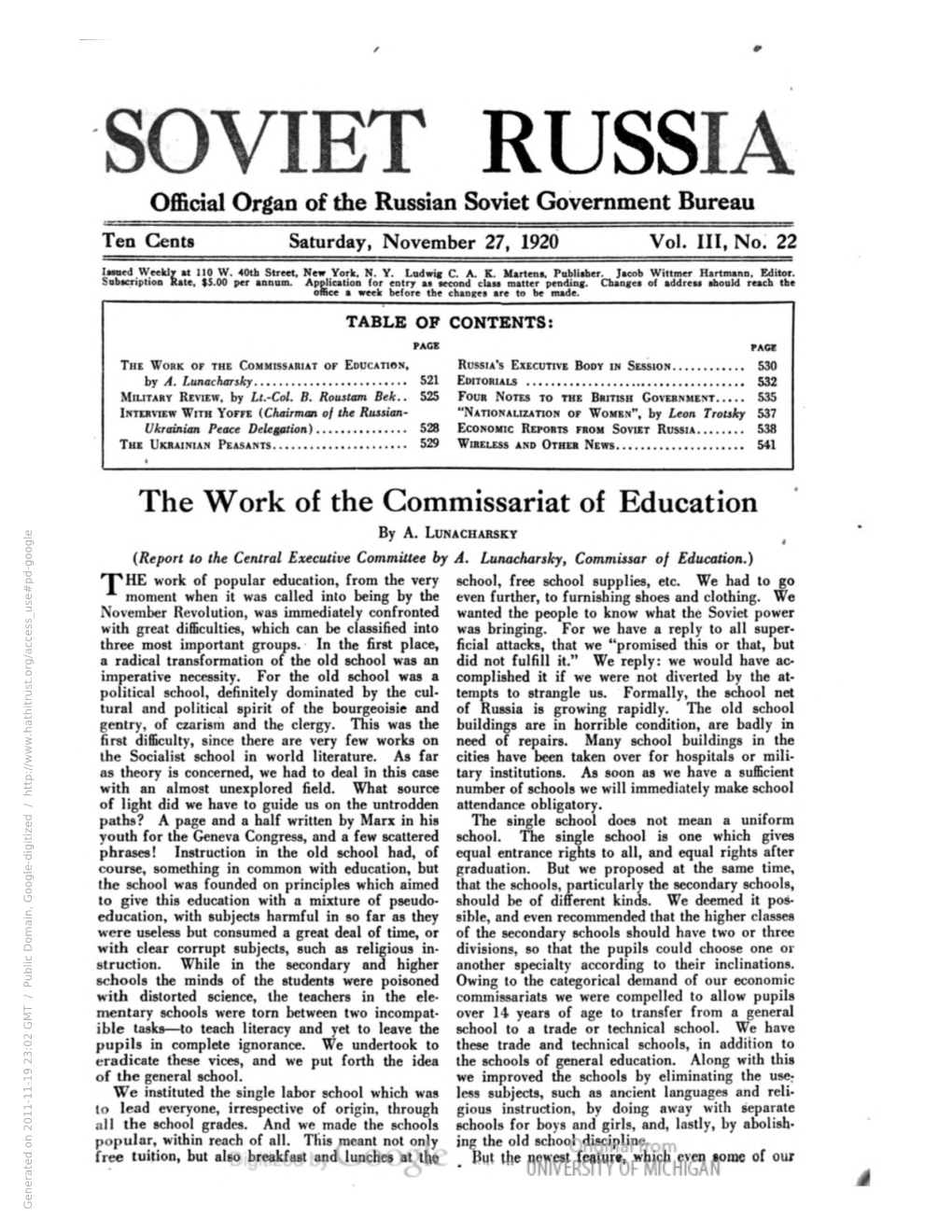 Soviet Russia. V.3 1920 Jul-Dec