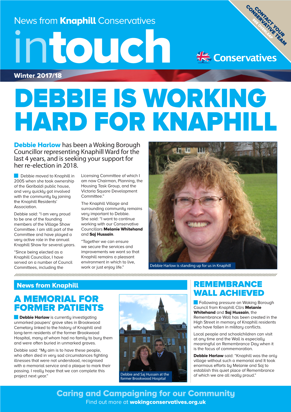 Debbie Is Working Hard for Knaphill