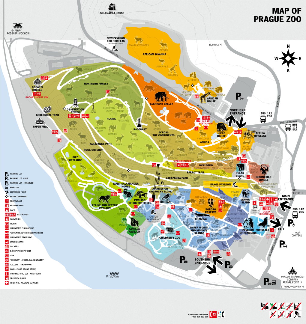 MAP of Prague Zoo