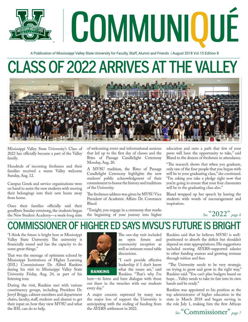 Class of 2022 Arrives at the Valley