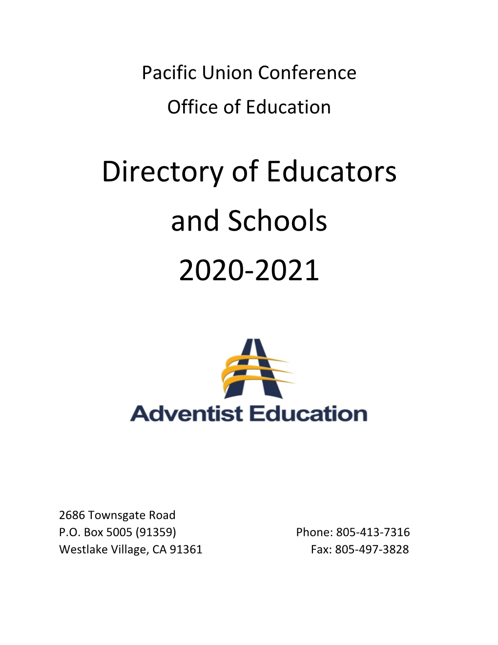 Directory of Educators and Schools 2020-2021