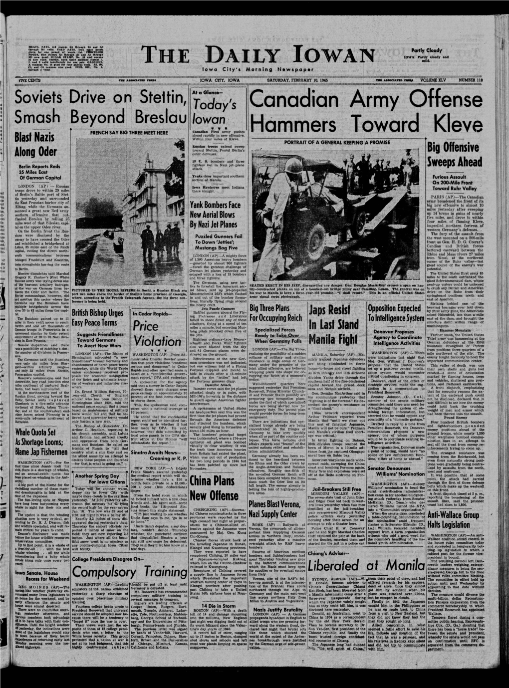 Daily Iowan (Iowa City, Iowa), 1945-02-10