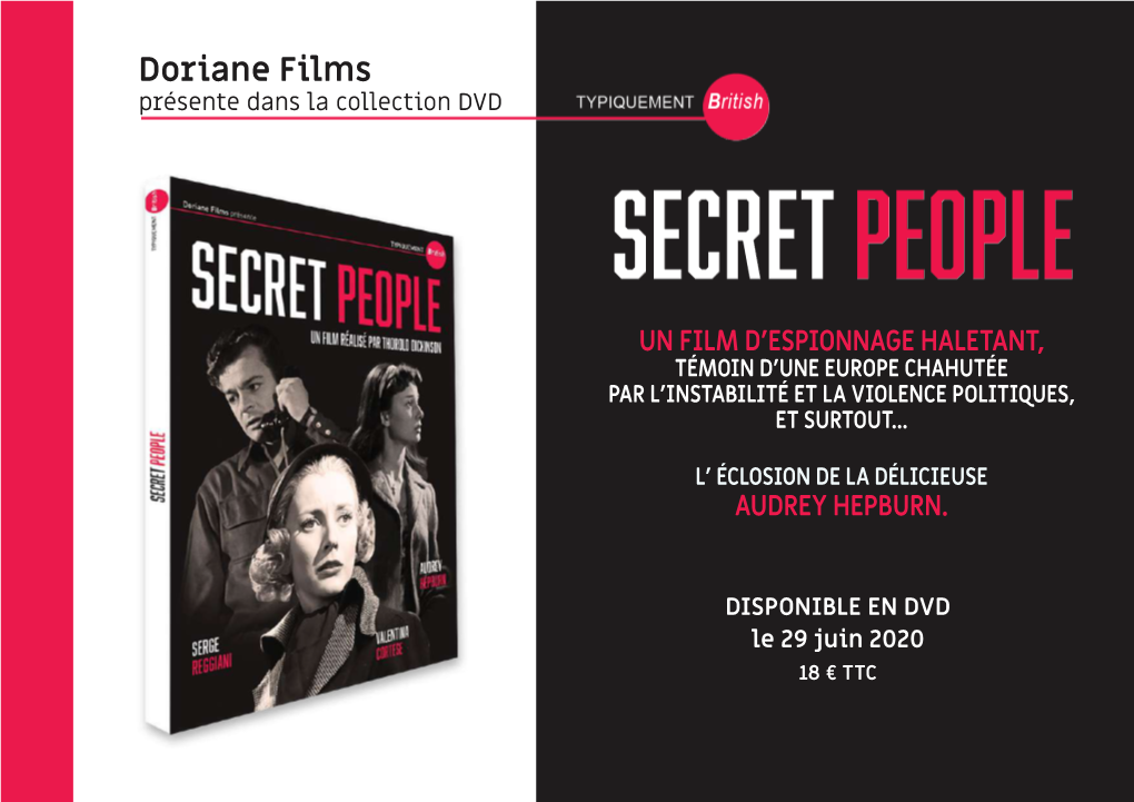 Doriane Films Présente Dans La Collection DVD