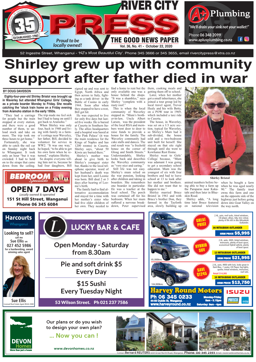 Shirley Grew up with Community Support After Father Died In