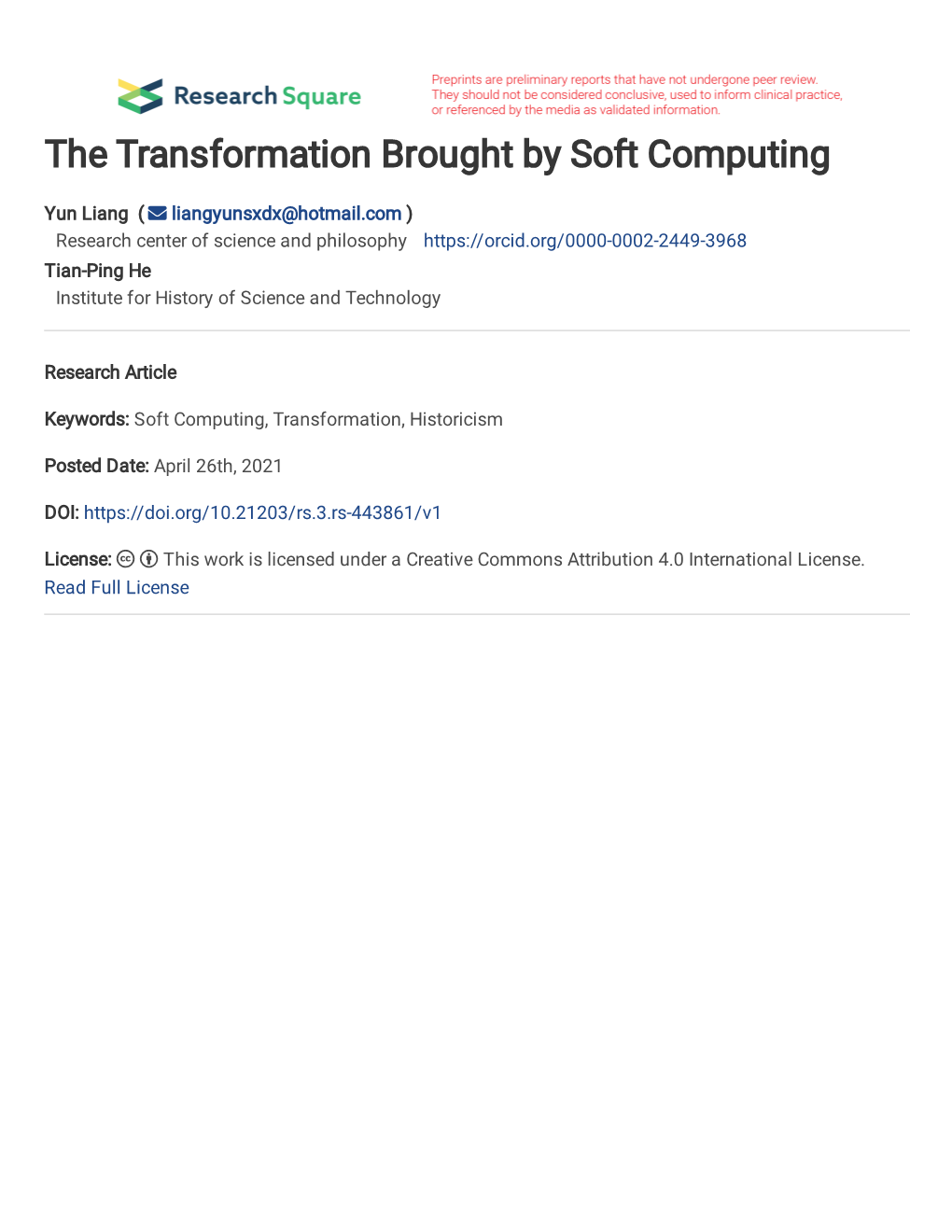 The Transformation Brought by Soft Computing