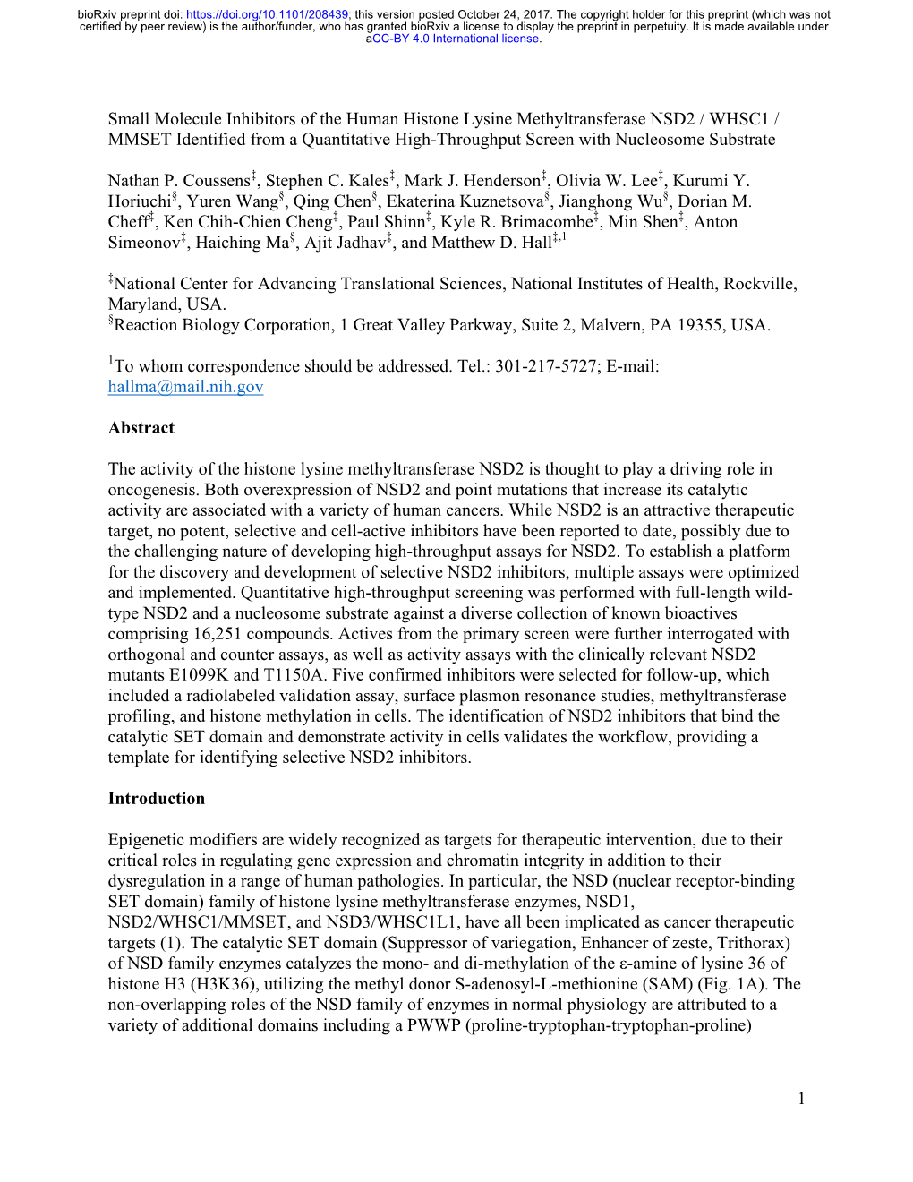 Small Molecule Inhibitors of the Human Histone Lysine