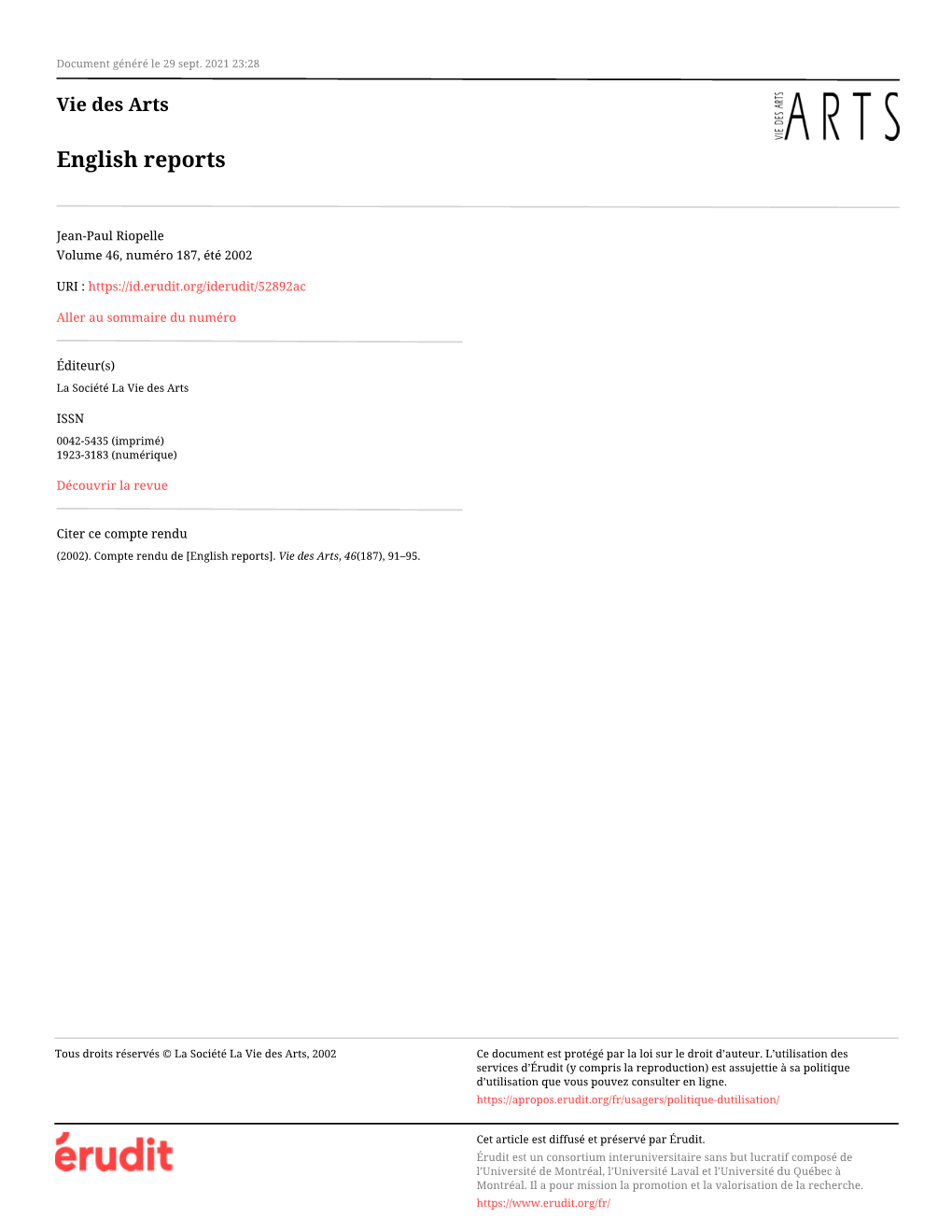 English Reports