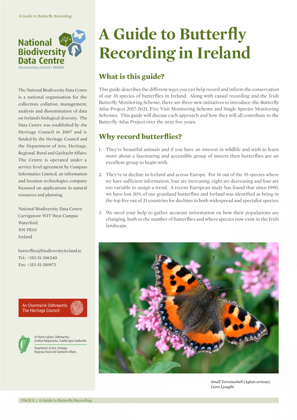 A Guide to Butterfly Recording in Ireland