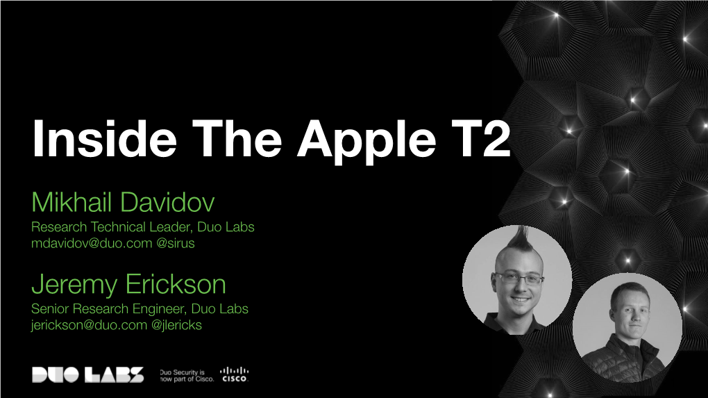 Inside the Apple T2