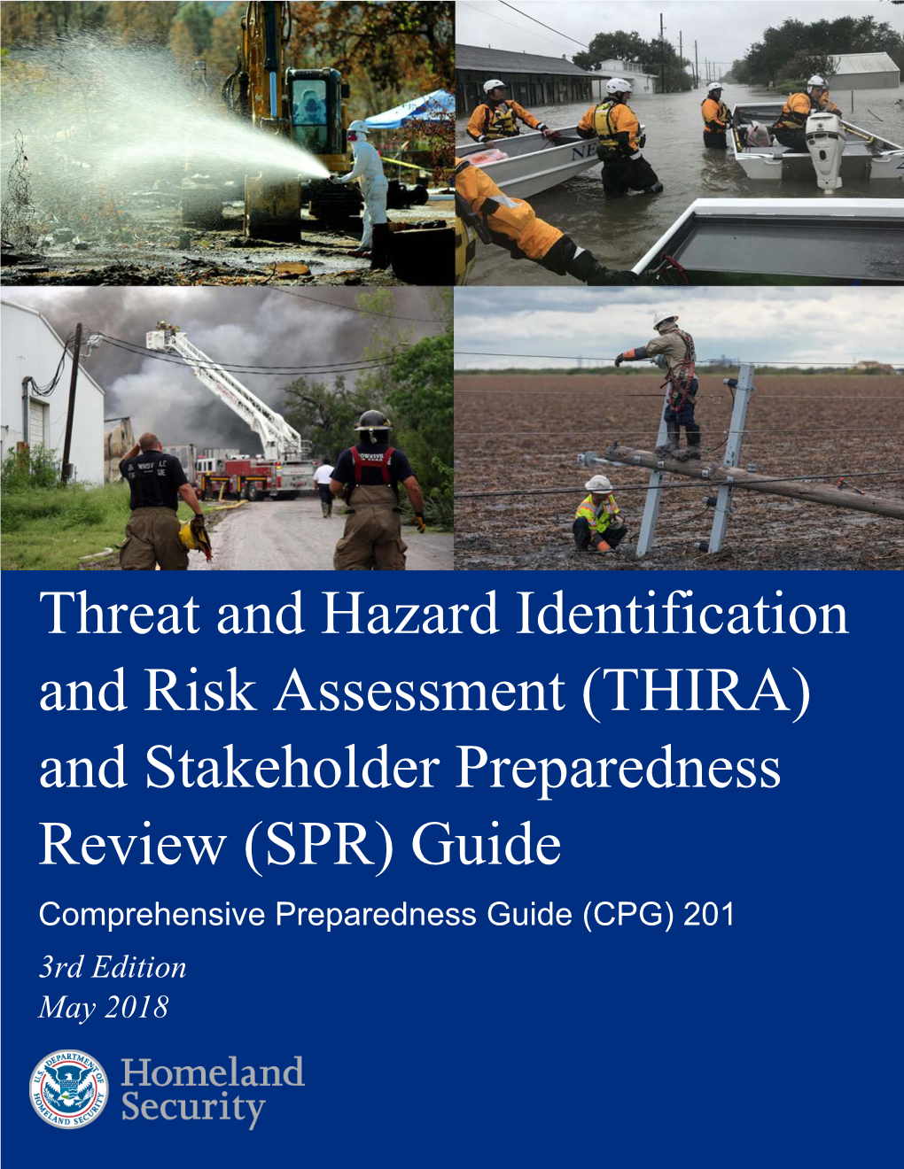 Comprehensive Preparedness Guide (CPG) 201, 3Rd Edition