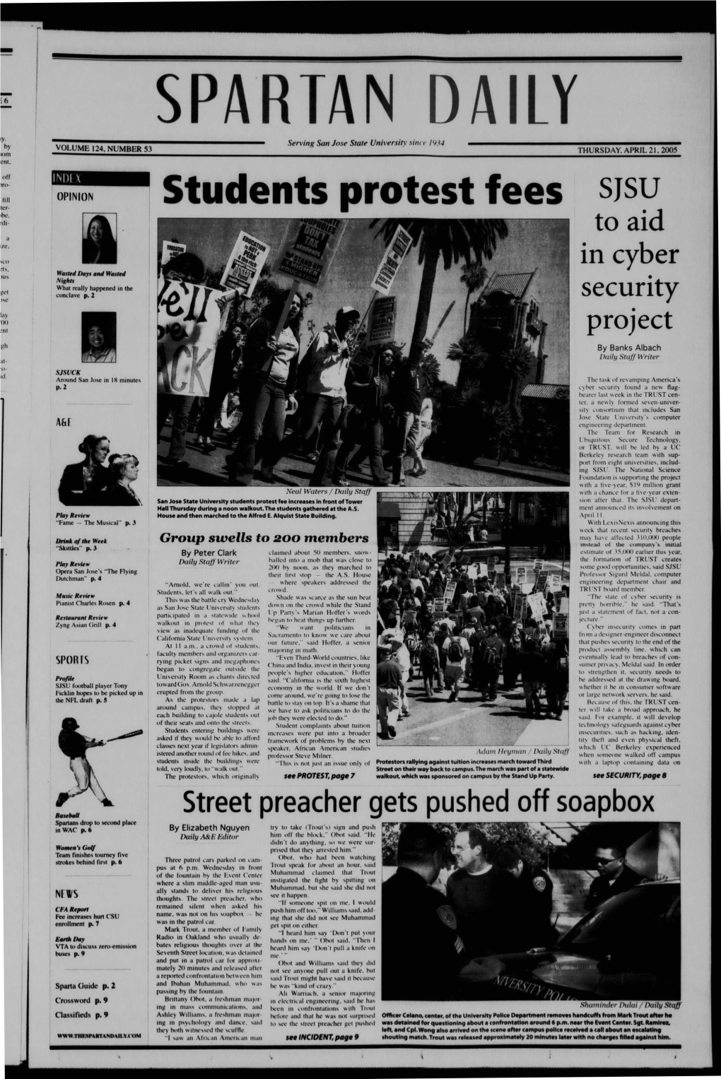 Students Protest Fees SJSU