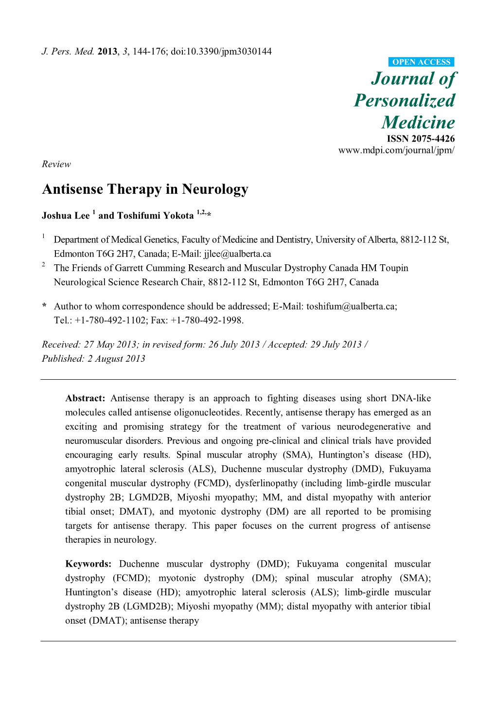 Antisense Therapy in Neurology