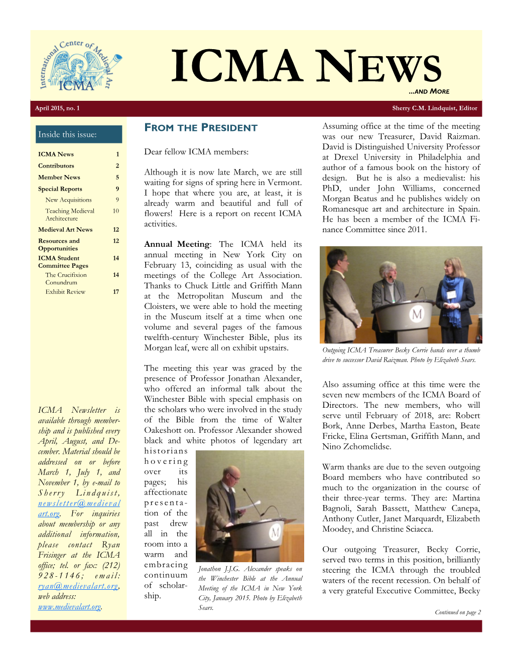 Icma News ...And More