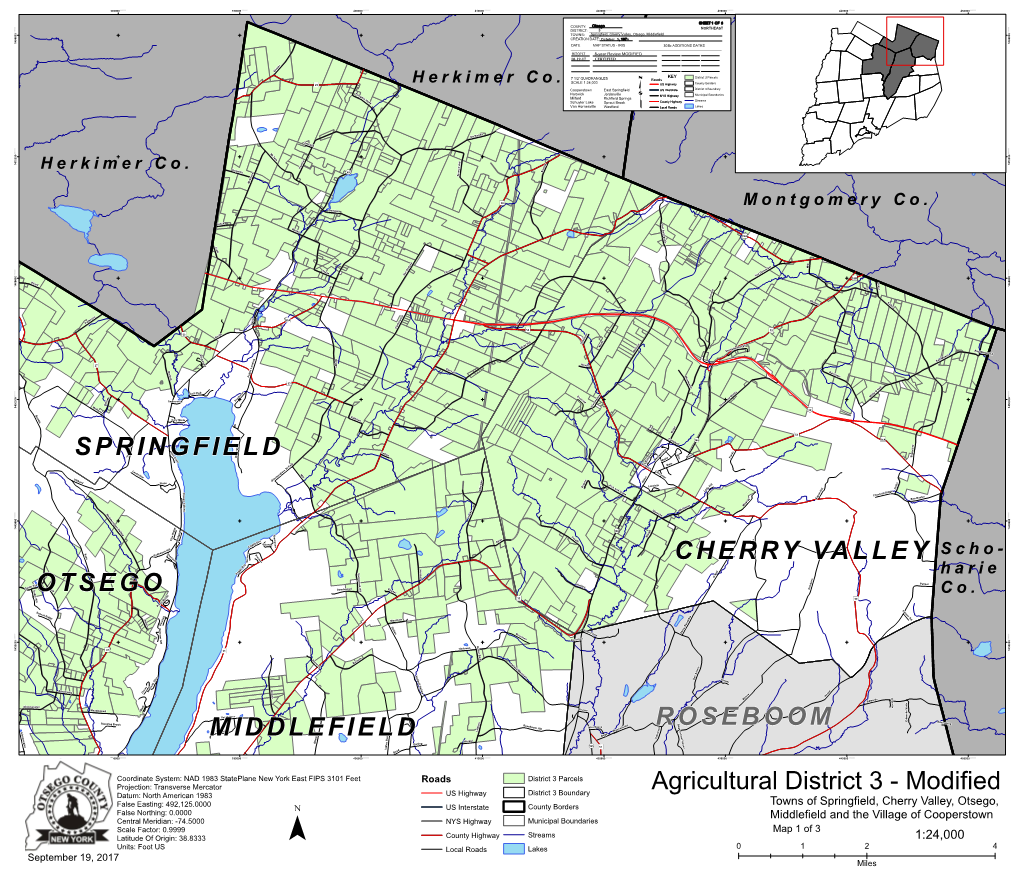 District 3 Parcels Roads SCALE 1:24,000 County Borders )"29 Herkimer Co