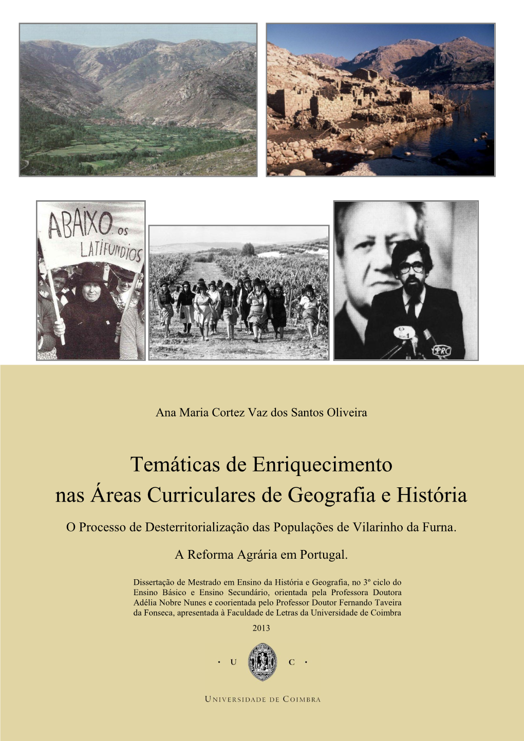 Temáticas De Enriquecimento Nas Áreas Curriculares De Geografia E História