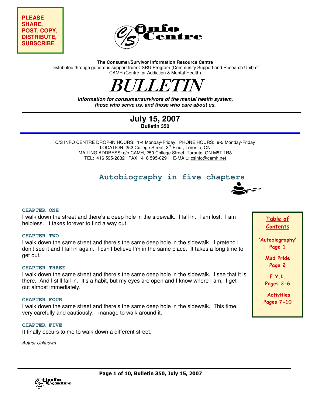 Bulletin 23 April 9