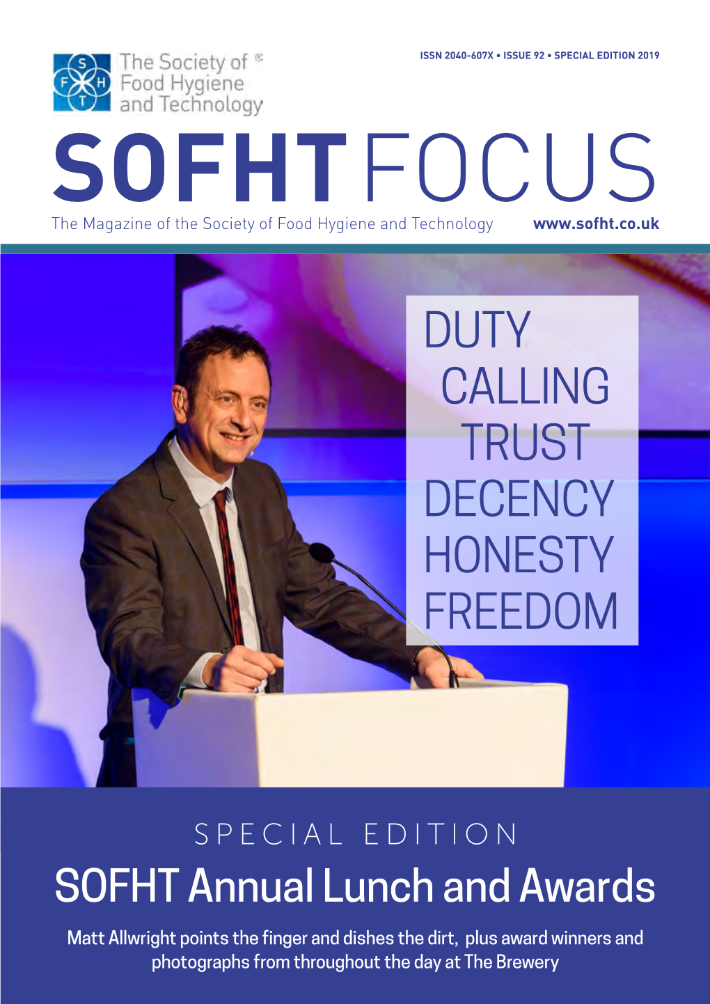 SOFHT Focus Winter 2019