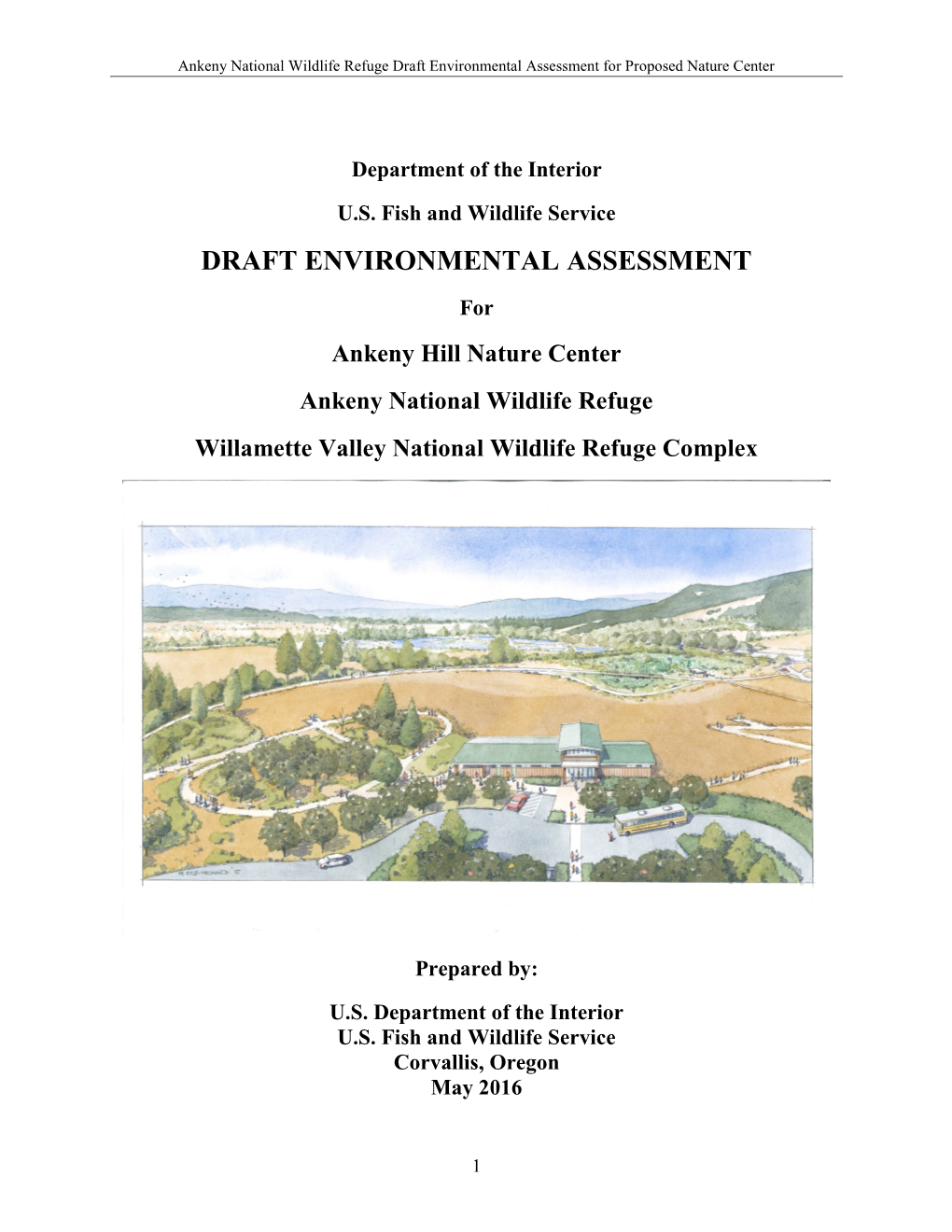 Draft Environmental Assessment for Proposed Nature Center