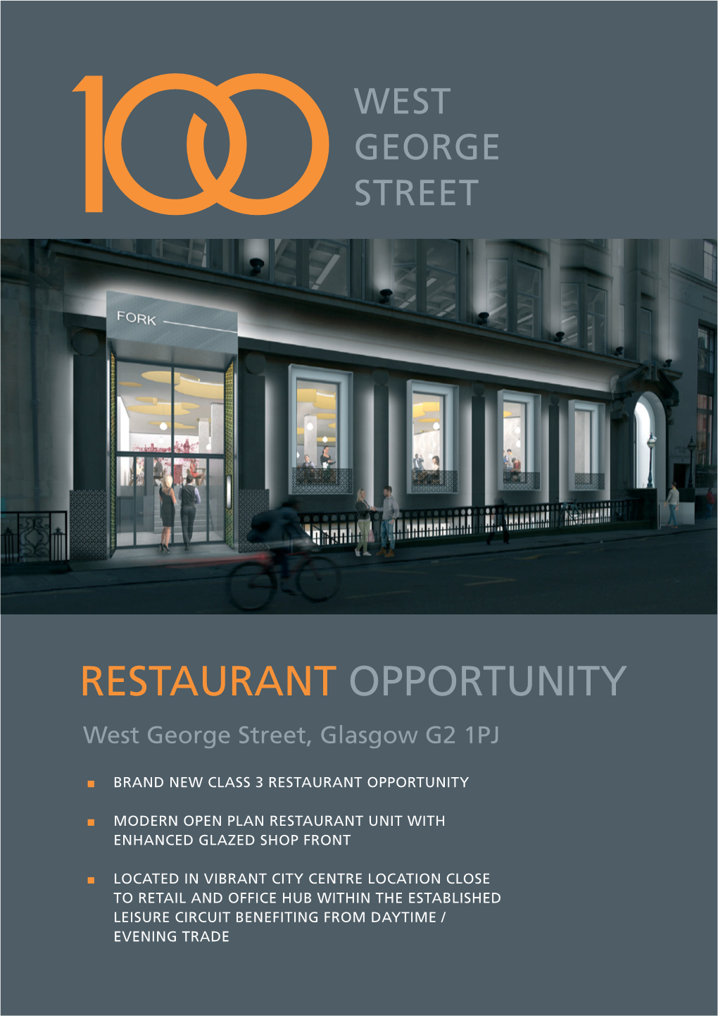 RESTAURANT OPPORTUNITY West George Street, Glasgow G2 1PJ